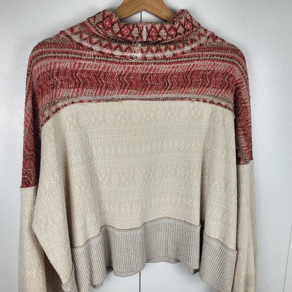 Free People We the Free At the Lodge Cowl Pullover Sweater | Size Medium - Picture 11 of 13